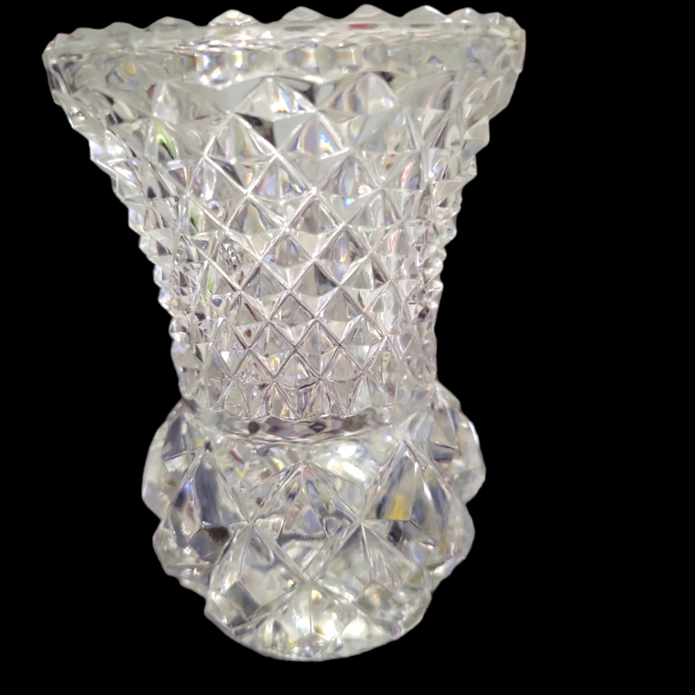Princess House Crystal Bud Vase 3” Tall X 1.75” Wide At Base